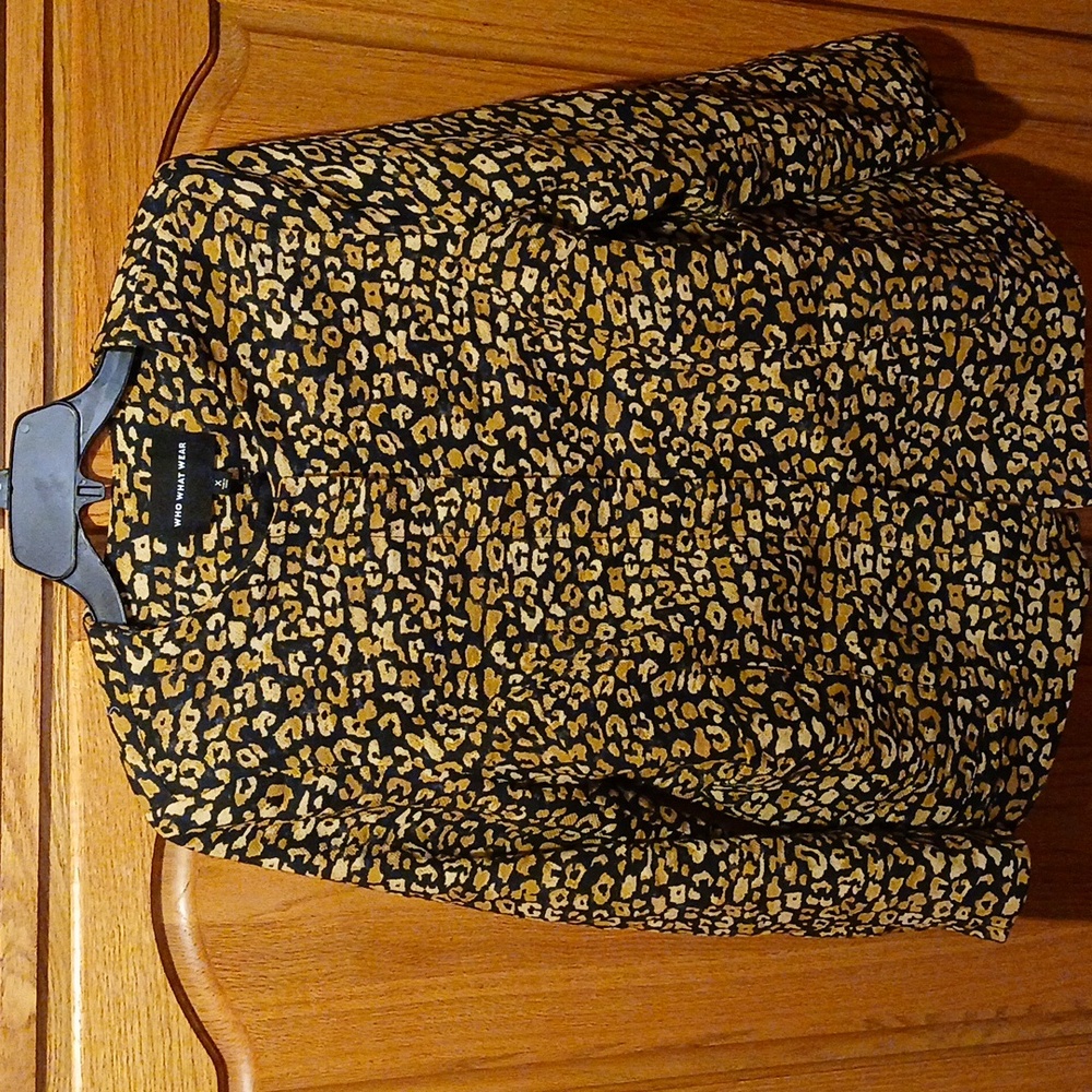 Who What Wear Cheatah print Jacket size X